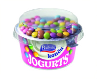 Jogurts Konču ar šokolādes konfektēm glazūrā, 165g