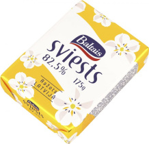 Baltais sviests, 82,5%
