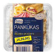 Pankūkas ar šķiņķi un sieru un sieru 0.270